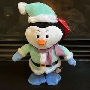 Gemmy Christmas Animated Dancing Singing Penguin Plush "Like a G6" Parody